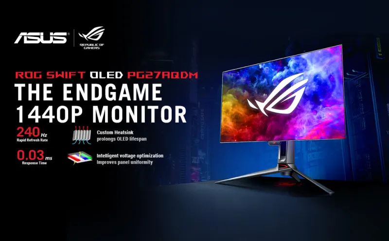 آسوس ROG سويفت PG27AQDM 27 بوصة OLED 240Hz