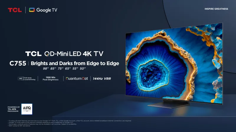 تي سي إل 55 بوصة C755 QD-Mini LED 4K