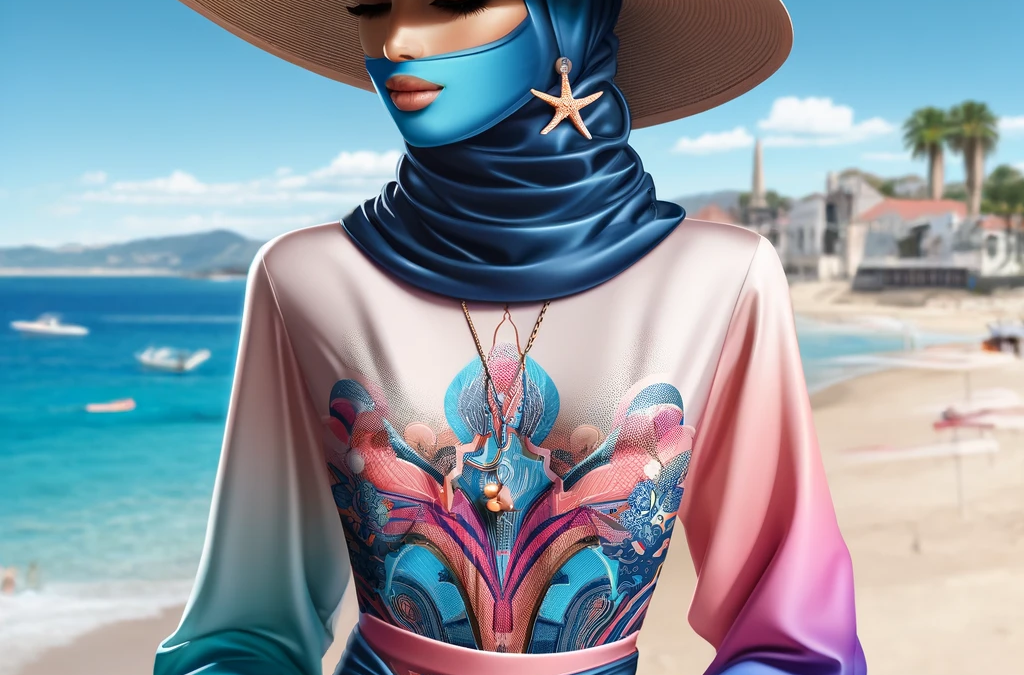 اكتشفي أجدد صيحات المايوهات من أشكال بوركيني صيف 2024